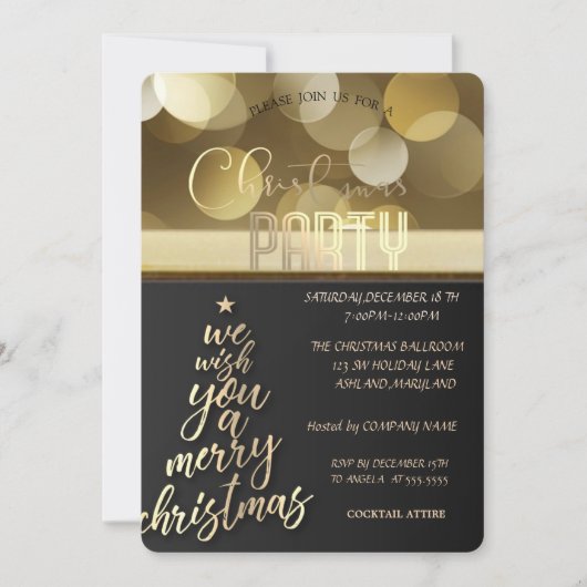 We wensen u een prettige kerstfeestdag. kaart (Voorkant)