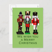 We wensen u een prettige kerstkrakers. feestdagenkaart (Voorkant / Achterkant)