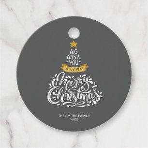 We wensen u een prettige kersttekst toe bedankjes labels