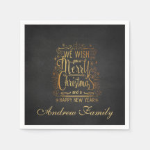 We wensen u een vrolijk kerstdiner gepersonaliseer