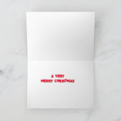 "WE" WENSEN "U" EEN ZEER MERRY CHRISTMAS FEESTDAGEN KAART (Binnen)