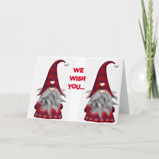 "WE" WENSEN "U" EEN ZEER MERRY CHRISTMAS FEESTDAGEN KAART (Voorkant)