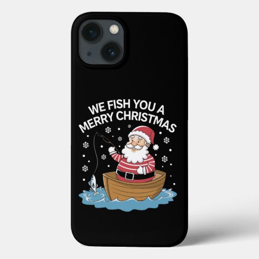 We Wensen U Prettig Kerstmis Visser Vissen Case-Mate iPhone Case (Achterkant)