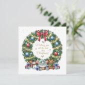 WE WENSEN U PRETTIGE KERSTDAGEN KAART (Staand voorkant)