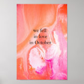 We werden verliefd in oktober poster (Voorkant)