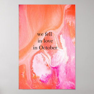 We werden verliefd in oktober poster