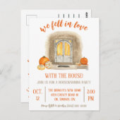 We werden verliefd op de aankondiging van het huis briefkaart (Voorkant / Achterkant)