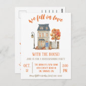 We werden verliefd op de aankondiging van het huis briefkaart (Voorkant / Achterkant)