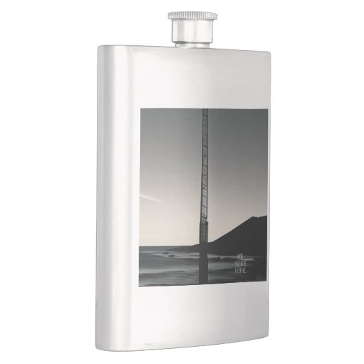 We Were Here a titel roestvrij stalen kolf Flacon (Rechts)