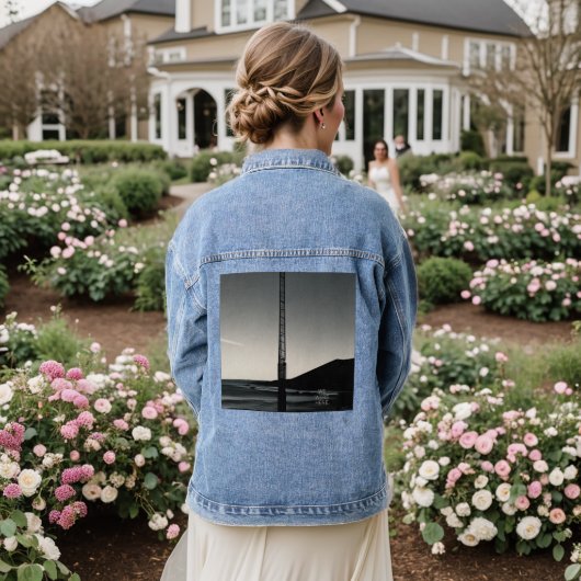 We Were Here w sms vrouwen denim jas Jacket (Huwelijk Achterkant)