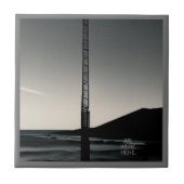 We Were Here w tekst kleine keramische tegel Tegeltje (Voorkant)