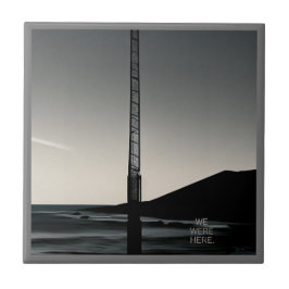 We Were Here w tekst kleine keramische tegel Tegeltje