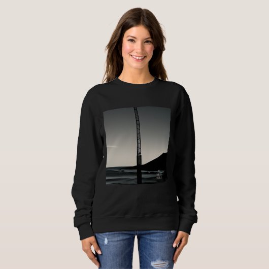 We Were Here W titel dames zwart sweatshirt (Voorkant volledig)