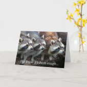 We weten dat het een stevige Raccoon Group Animals Kaart (Gele Bloem)