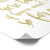 We weten dat je hier vandaag 8x10 trouwbord zou zi poster (Hoek)