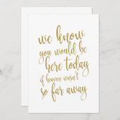 We weten dat je hier zou zijn betaalbaar trouw bor kaart (Voorkant / Achterkant)