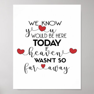 We weten dat je hier zou zijn vandaag de dag... poster