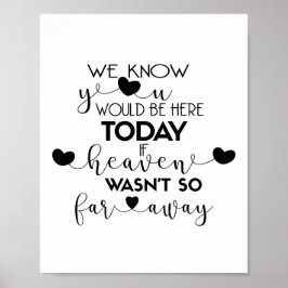 We weten dat je hier zou zijn vandaag de zwarte br poster