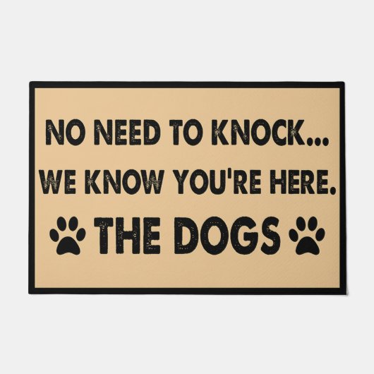 We weten niet dat je hier bent. deurmat (Voorkant)