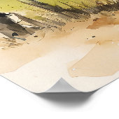 We weten niet hoe gelukkig we zijn - aquarelprint poster (Hoek)