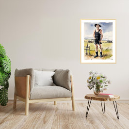 We weten niet hoe gelukkig we zijn - aquarelprint poster