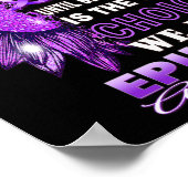 We weten niet hoe sterk we zijn aan zonnebloem-epi poster (Hoek)