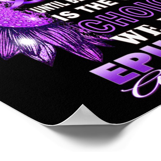 We weten niet hoe sterk we zijn aan zonnebloem-epi poster (Hoek)