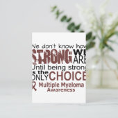 We weten niet hoe sterk we zijn tot we sterk zijn briefkaart (Staand voorkant)