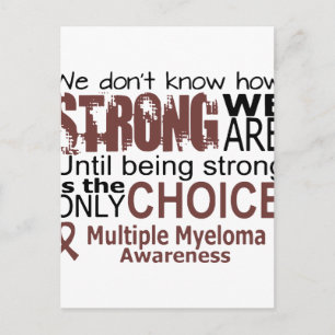 we weten niet hoe sterk we zijn tot we sterk zijn  briefkaart