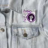 We weten niet hoe STERK we zijn... Vierkante Button 5,1 Cm (In situ)