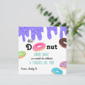 We weten niet leraar Dank je kaart (Staand voorkant)