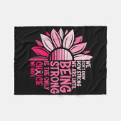 We weten pas hoe sterk we zijn als we sterk zijn fleece deken (Voorkant (Horizontaal))