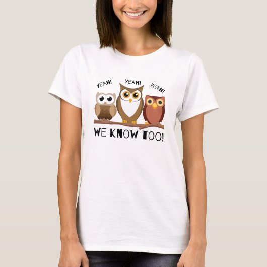 WE WETEN TE VEEL T-SHIRT (Voorkant)