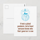 We weten wie onze gouverneurs een pandemisch Brief Briefkaart (Voorkant / Achterkant)