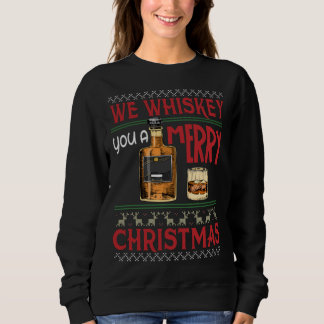 We Whiskey Jou een Prettig Kerstfeest Funny Wijn D Trui