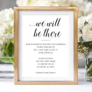 We Will Be There Herdenking Eerste Heilige Communi Poster