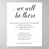 We Will Be There Herdenking Eerste Heilige Communi Poster (Voorkant)