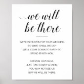 We Will Be There Herdenkingsstoelen Bruiloft Poster (Voorkant)