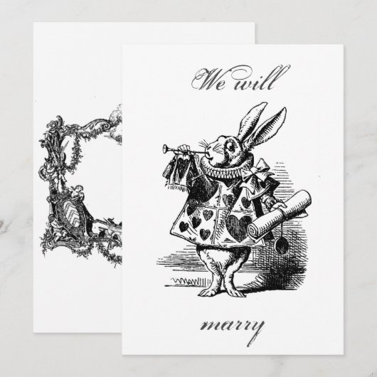 We will marry – Announcement to the wedding Kaart (Voorkant / Achterkant)