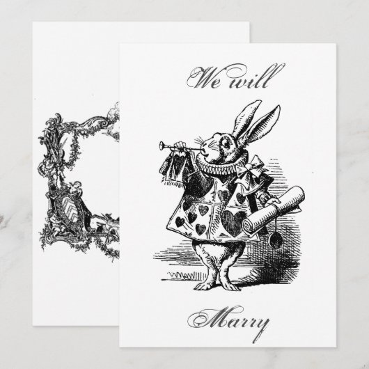 We will marry – Announcement to the wedding Kaart (Voorkant / Achterkant)