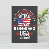 We Will Never Forget National Day of Remembrance Bedankkaart (Staand voorkant)