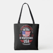 We Will Never Forget National Day of Remembrance Tote Bag (Achterkant)