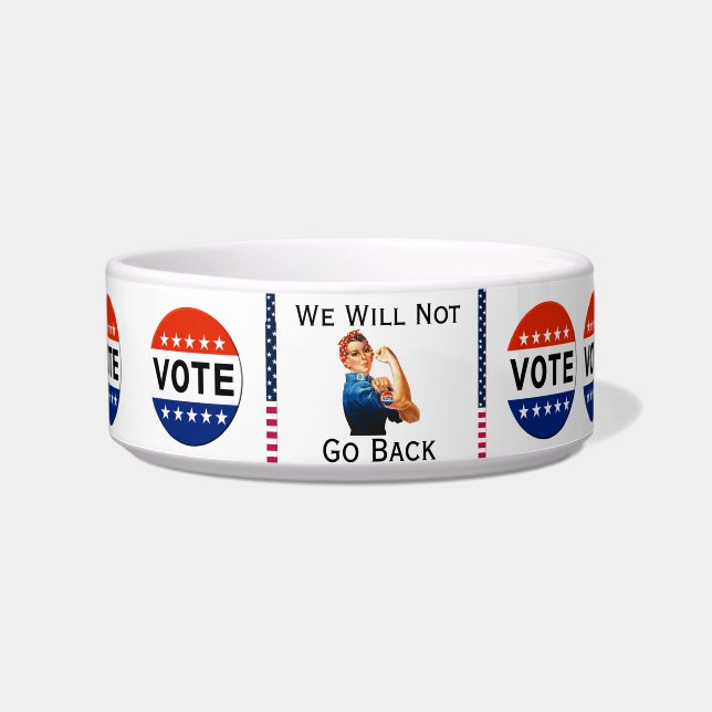 We Will Not Go Back Pet Bowl Voerbakje (Voorkant)
