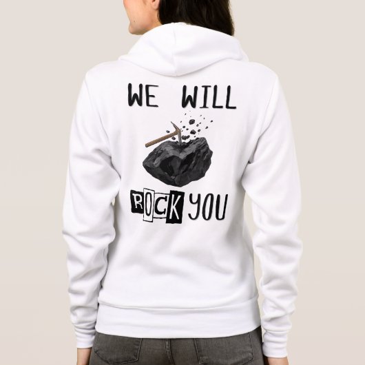 We Will Rock You Hoodie (Achterkant)