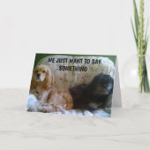 WE WILLEN ALLEEN MAAR EEN GELUKKIGE VERJAARDAG ZEG KAART (Voorkant)