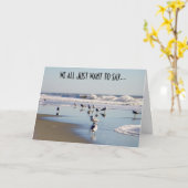 WE WILLEN ALLEMAAL ALLEEN MAAR FELICITATIES UITSPR KAART (Gele Bloem)