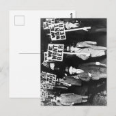We willen bier om te protesteren tegen oude fotogr briefkaart (Voorkant / Achterkant)