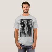 We willen bier om te protesteren tegen oude fotogr t-shirt (Voorkant volledig)