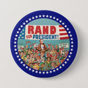 We willen dat President 2016 wordt gesteund Ronde Button 7,6 Cm