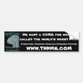 We willen een CURE bumper sticker. Bumpersticker (Voorkant)